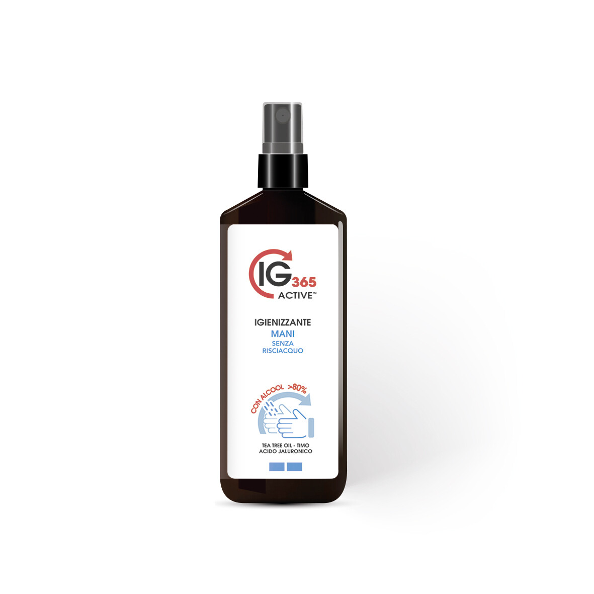 Igienizzante Mani Spray Alcool &gt;80% - ml. 250
Tea Tree Oil, Timo, Acido Jaluronico