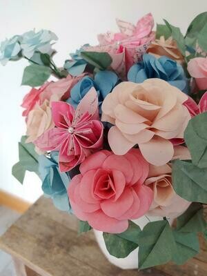Bouquet décoratif Fleurs en Origami