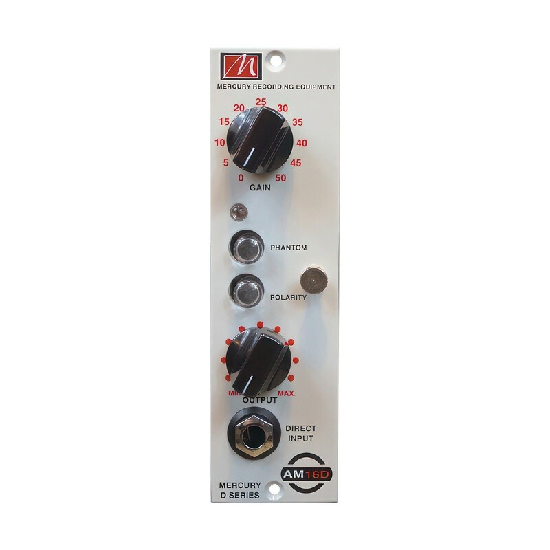 Mercury D Series AM16D 500 Series Microphone Preamplifier