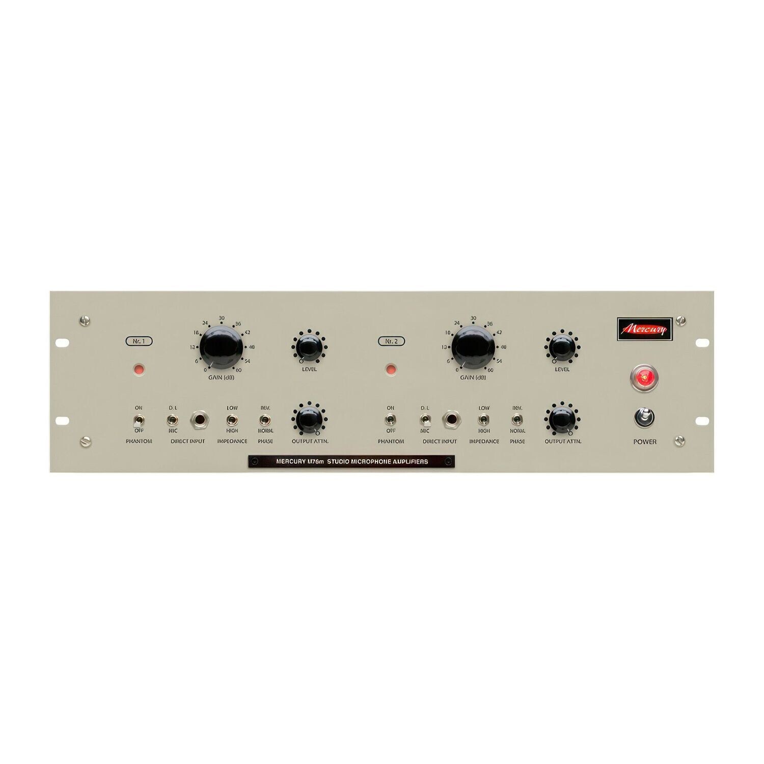 Mercury M76m Mk. IV Préamplificateur microphonique à lampes à deux canaux