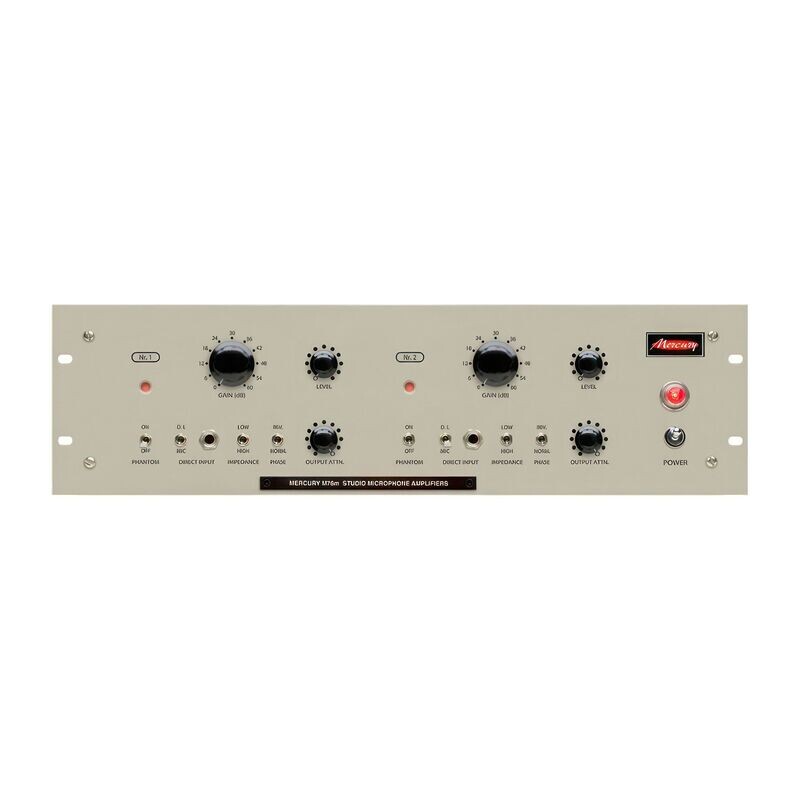 Mercury M76m Mk. IV Préamplificateur microphonique à lampes à deux canaux