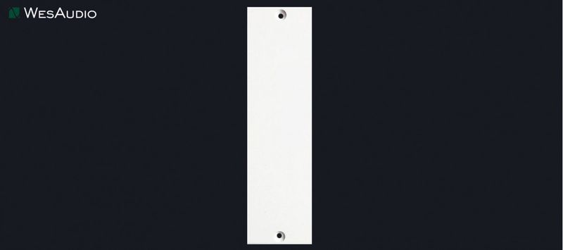 WESAUDIO TITAN Plaque de bouchage blanche
