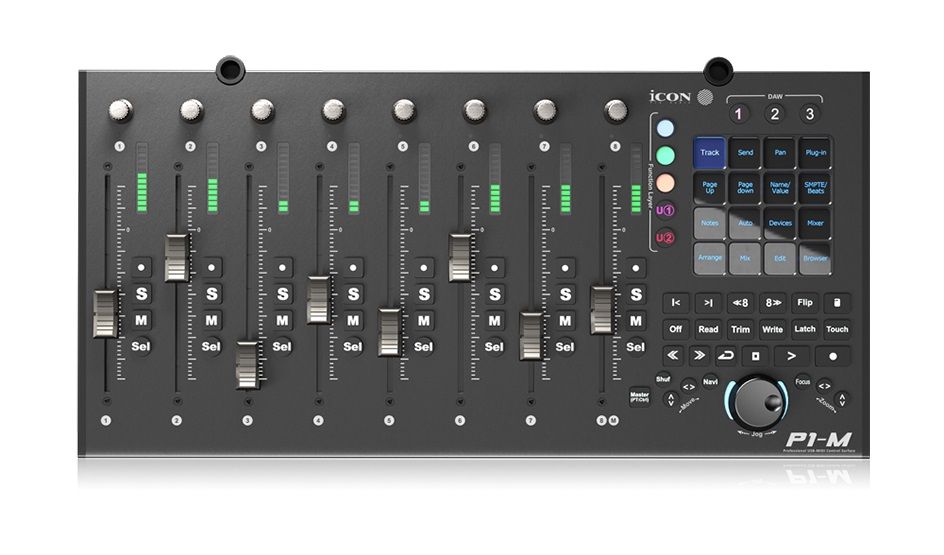 ICON P1-M - Surface de contrôle 8 canaux pour Station Audionumérique