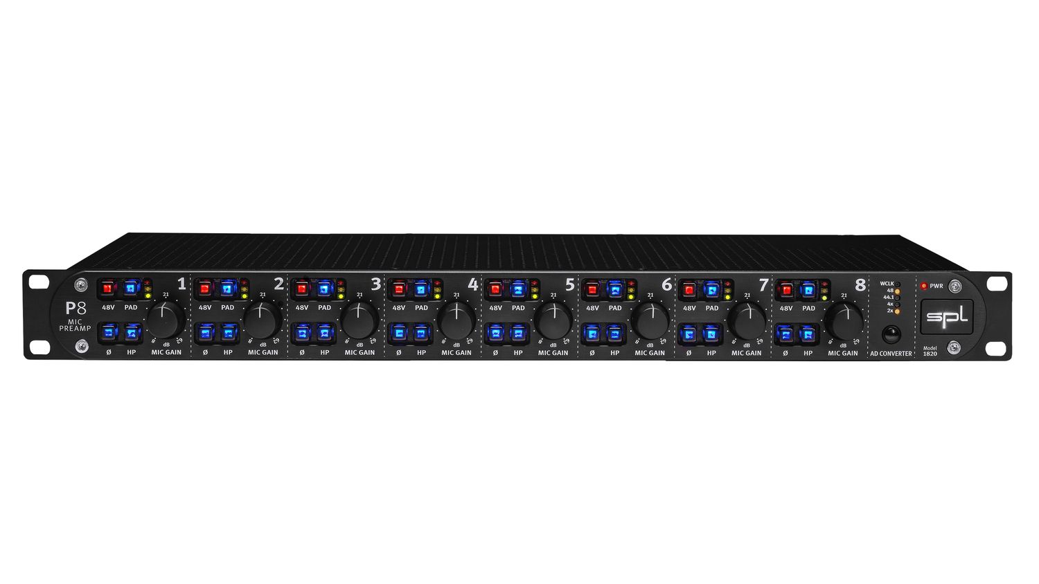 SPL P8 Préampli micro huit canaux SPL P8 Préampli micro huit canaux