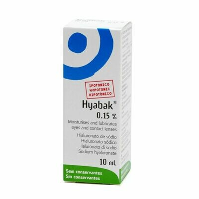 Hyabak 10ml 0.15%