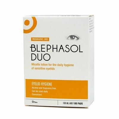 Blephasol Duo 100ml and 100 Pads - Preservative Free