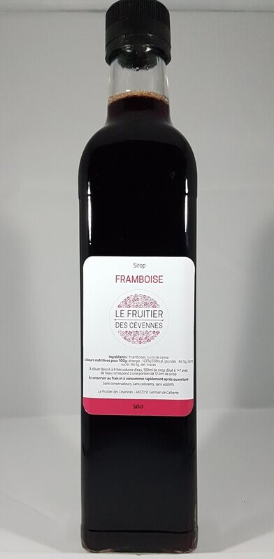 Sirop de framboises