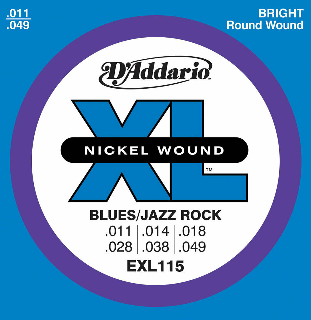 JUEGO DE CUERDAS PARA GUITARRA ELECTRICA "D'Addario" EXL-115