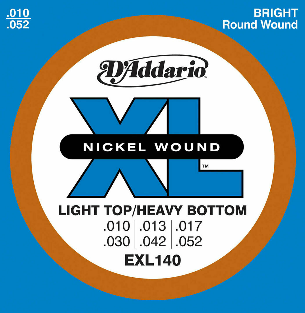 JUEGO DE CUERDAS PARA GUITARRA ELECTRICA "D'ADDARIO" EXL-140