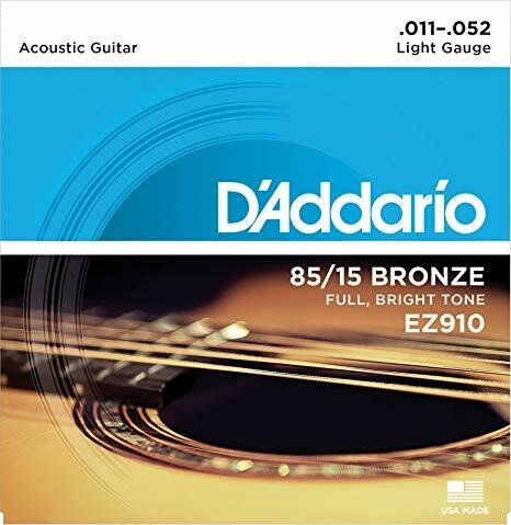 JUEGO DE CUERDAS PARA GUITARRA ACUSTICA "D'Addario" EZ-910