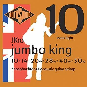 Juego de Cuerdas para Guitarra Acustica "ROTOSOUND" JK10