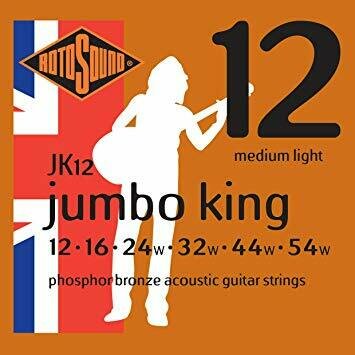 JUEGO DE CUERDAS PARA GUITARRA ACUSTICA "ROTOSOUND" JK12