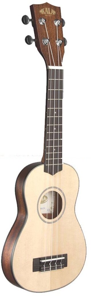 UKELELE SOPRANO DE KALA SERIE VIAJE TAPA MACIZA