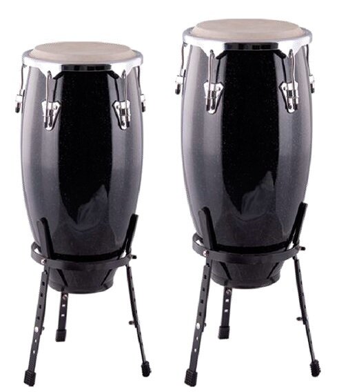 CONGAS JINBAO 11 3/4 + 12 1/2 NEGRAS