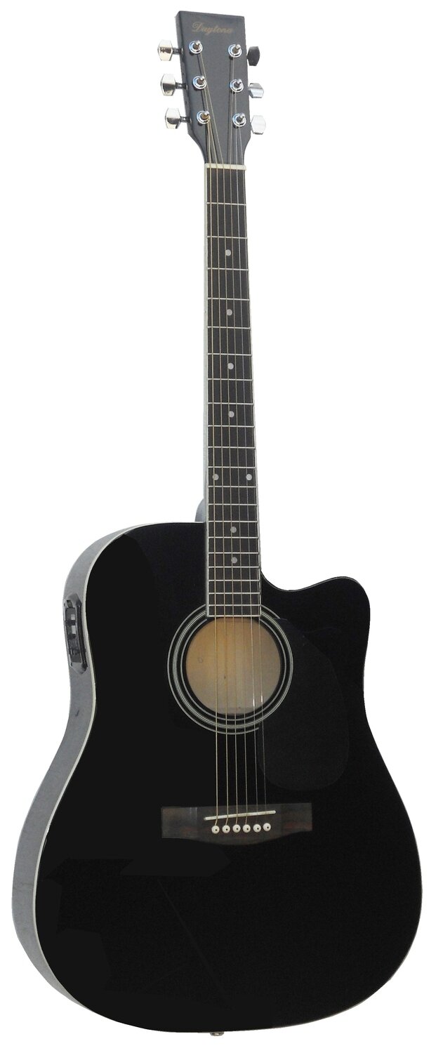 GUITARRA ACUSTICA DAYTONA A411CE ELECTRIFICADA NEGRA