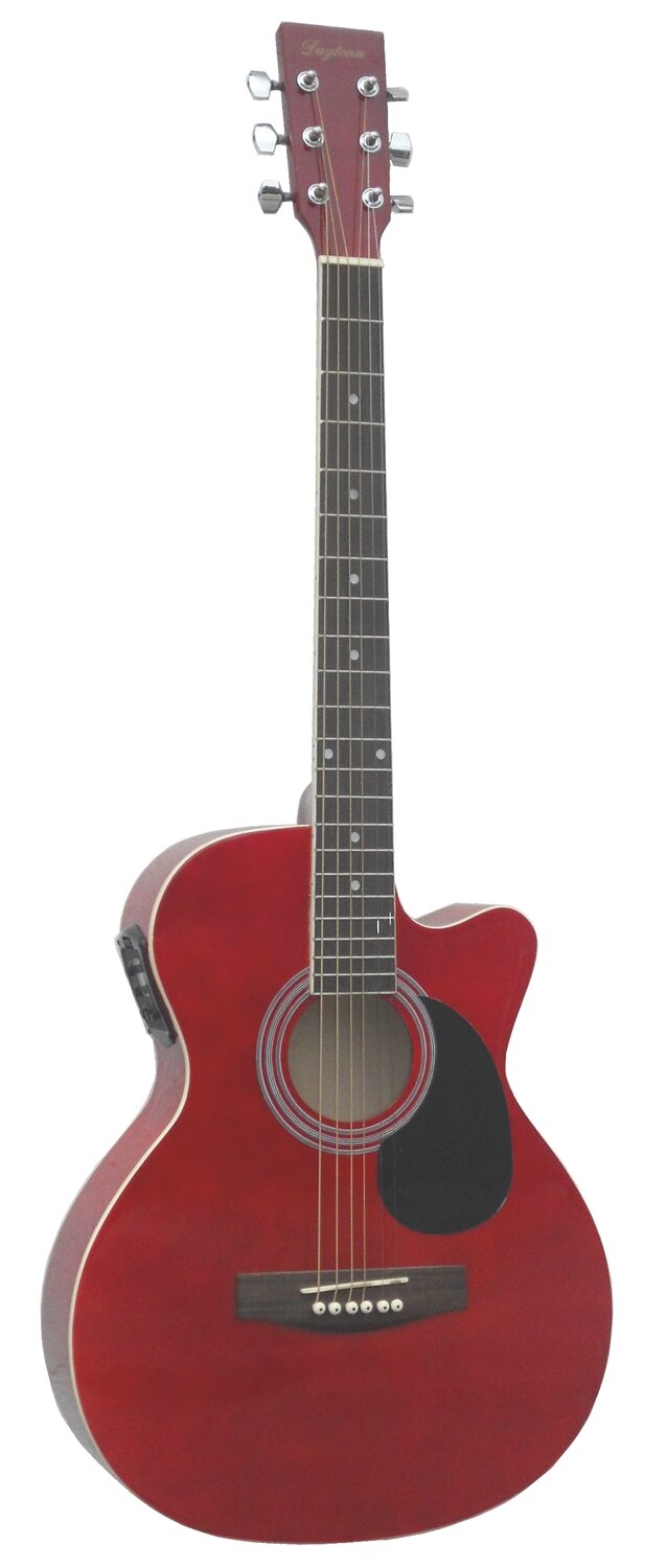 GUITARRA ACUSTICA ELECTRIFICADA DAYTONA A401CERD ROJA