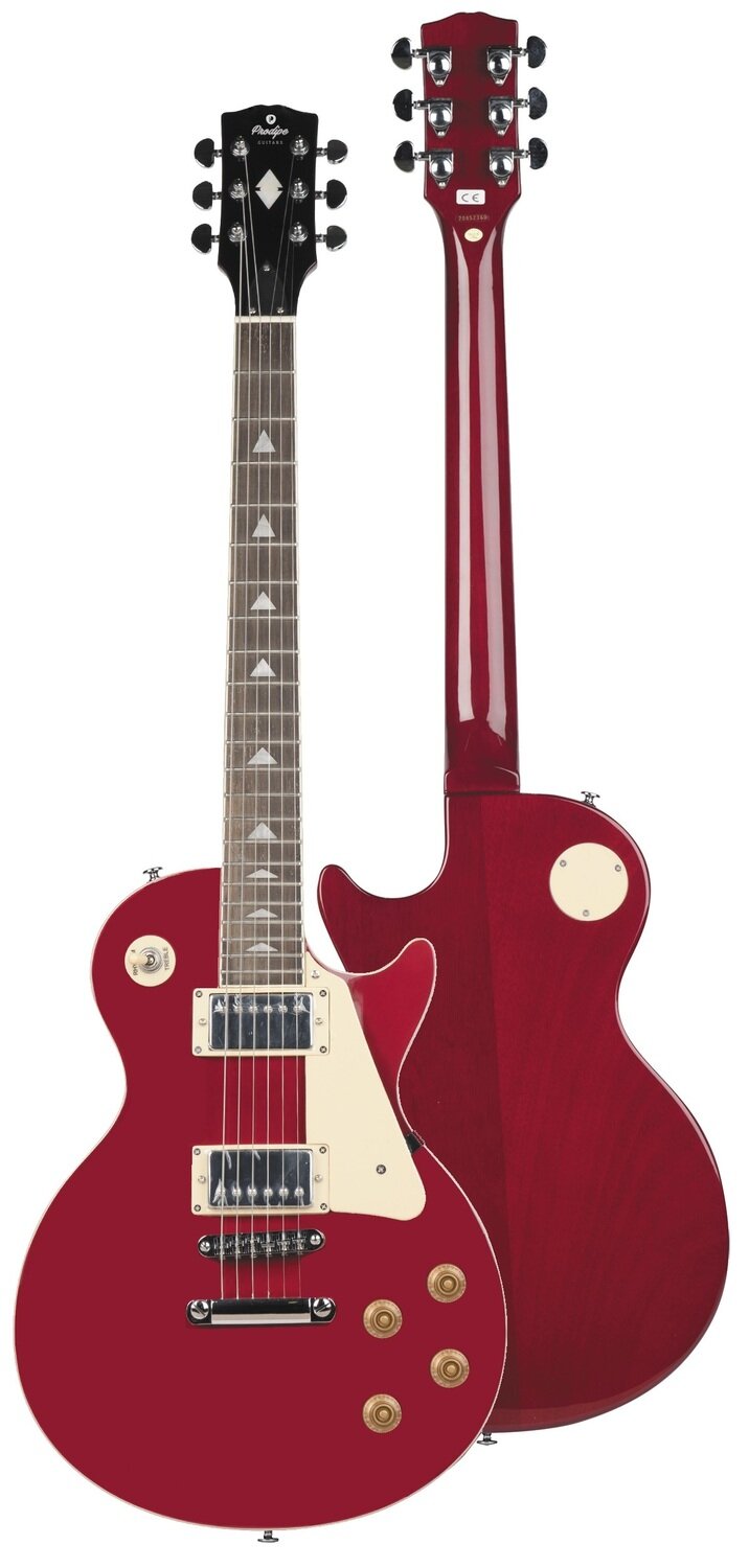 GUITARRA ELECTRICA TIPO LES PAUL DE PRODIPE LP300RD ROJA