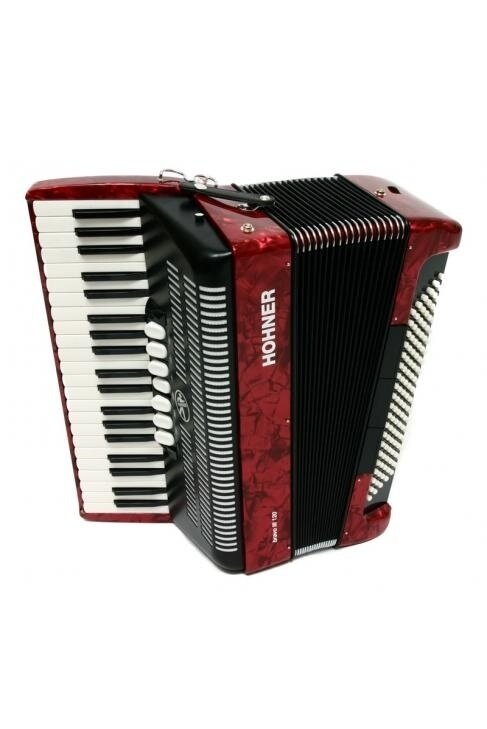 ACORDEON HOHNER BRAVO III 120 ROJO