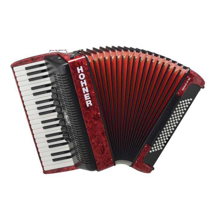 ACORDEON HOHNER BRAVO III 80 ROJO