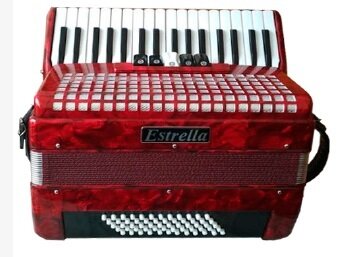 ACORDEON ESTRELLA 34/60 ROJO