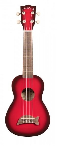 UKELELE SOPRANO MAKALA ROJO SOMBREADO DELFIN