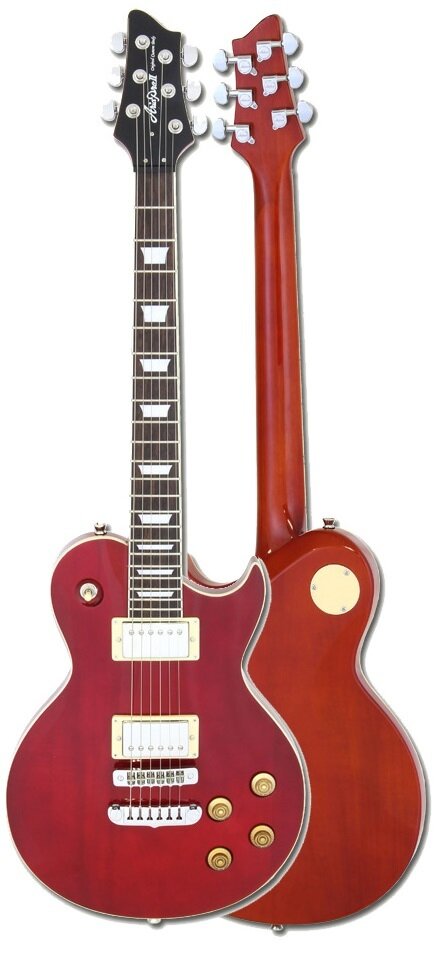 GUITARRA ELECTRICA ARIA PE-350 TIPO LES PAUL ROJA