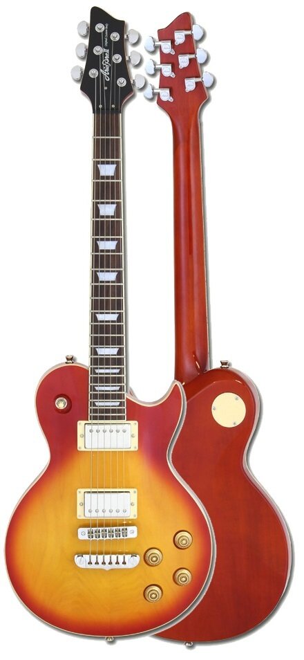 GUITARRA ELECTRICA ARIA PE-350 TIPO LES PAUL SOMBREADA