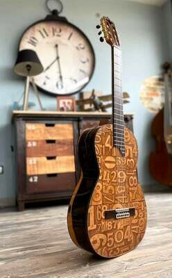 Guitarra artesana Hecha a mano, números