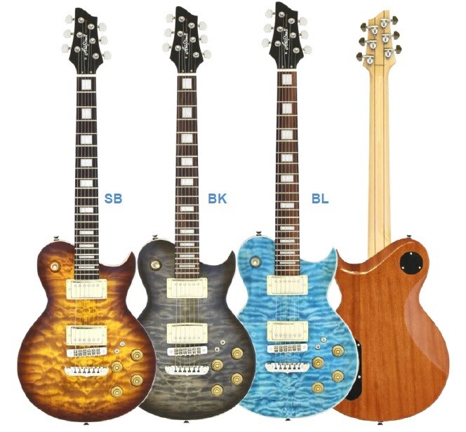 GUITARRA ELECTRICA ARIA ROYALE NEGRA