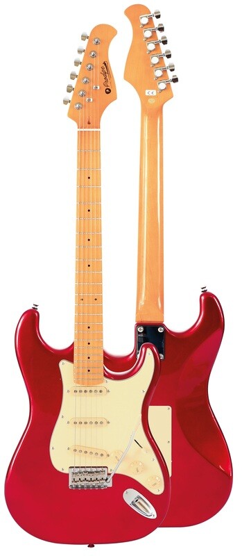 GUITARRA ELECTRICA PRODIPE SERIE ST80-MA STRATOCASTER ROJO