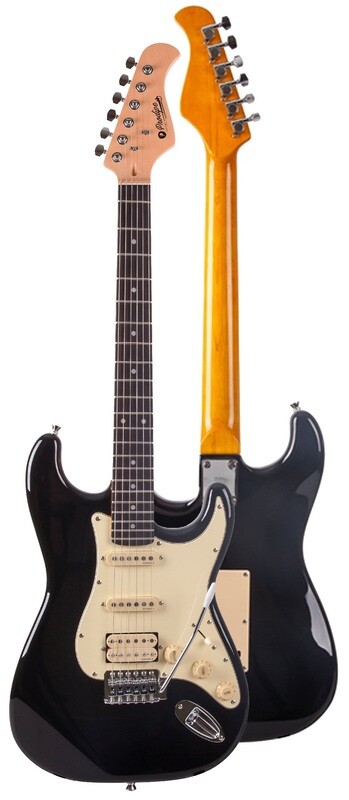 GUITARRA ELECTRICA PRODIPE SERIE ST83-RA STRATOCASTER NEGRA