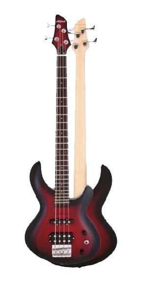 BAJO ELECTRICO ARIA IGB-STD ROJO METALIZADO