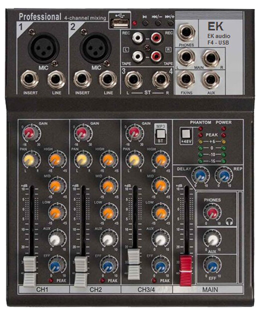 MESA DE MEZCLAS F4USB