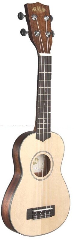 UKELELE SOPRANO DE KALA SERIE VIAJE TAPA MACIZA