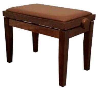 BANQUETA REGULABLE PARA PIANO MARRON BRILLO