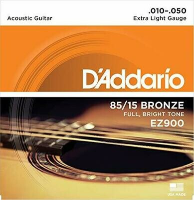JUEGO DE CUERDAS PARA GUITARRA ACUSTICA "D'ADDARIO" EZ-900