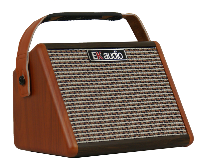 AG15A AMPLIFICADOR GUITARRA ACUSTICA EK AUDIO DE 15W CON BATERIA RECARGABLE