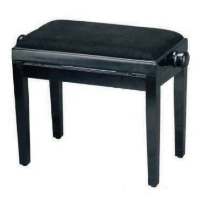 BANQUETA REGULABLE PARA PIANO NEGRO BRILLO