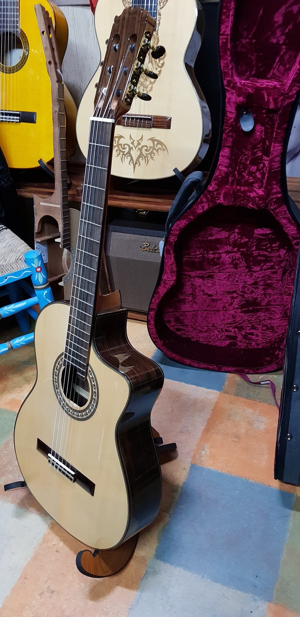 Pack Flamenca Vicente Tatay EC eléctrica PALOSANTO con estuche