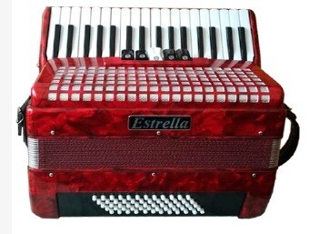 ACORDEON ESTRELLA 34/60 ROJO