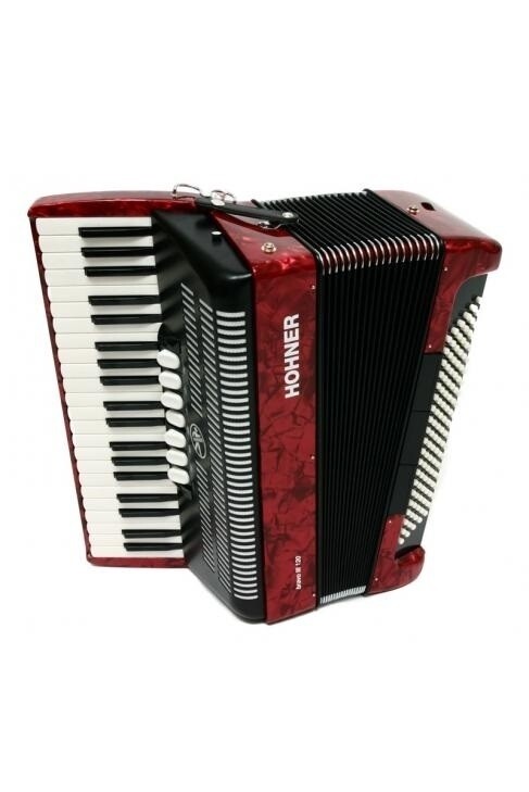 ACORDEON HOHNER BRAVO III 120 ROJO