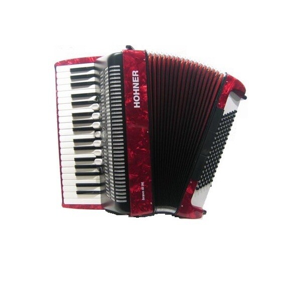 ACORDEON HOHNER BRAVO III 96 ROJO