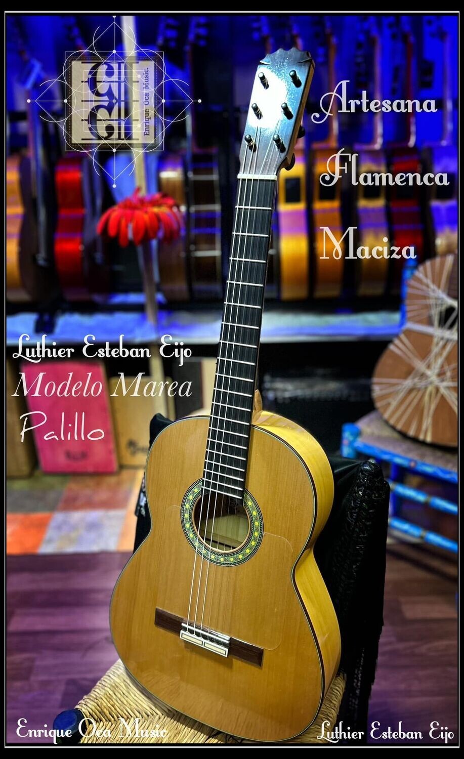 Guitarra artesana Flamenca Esteban Eijo Marea