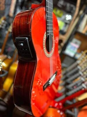 Guitarras Artesanas Antonio de Toledo F17 PALOSANTO fishman roja