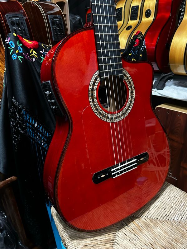 estuche y guitarra Antonio de Toledo f17 Cuteway fishman estuche y guitarra Antonio de Toledo f17 Cuteway fishman