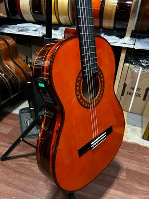 estuche y Guitarra flamenca Antonio de Toledo f17 ébano blanco md100 os2