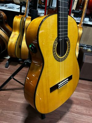 estuche y guitarra Antonio de Toledo flamenca maciza 270 con previo os1