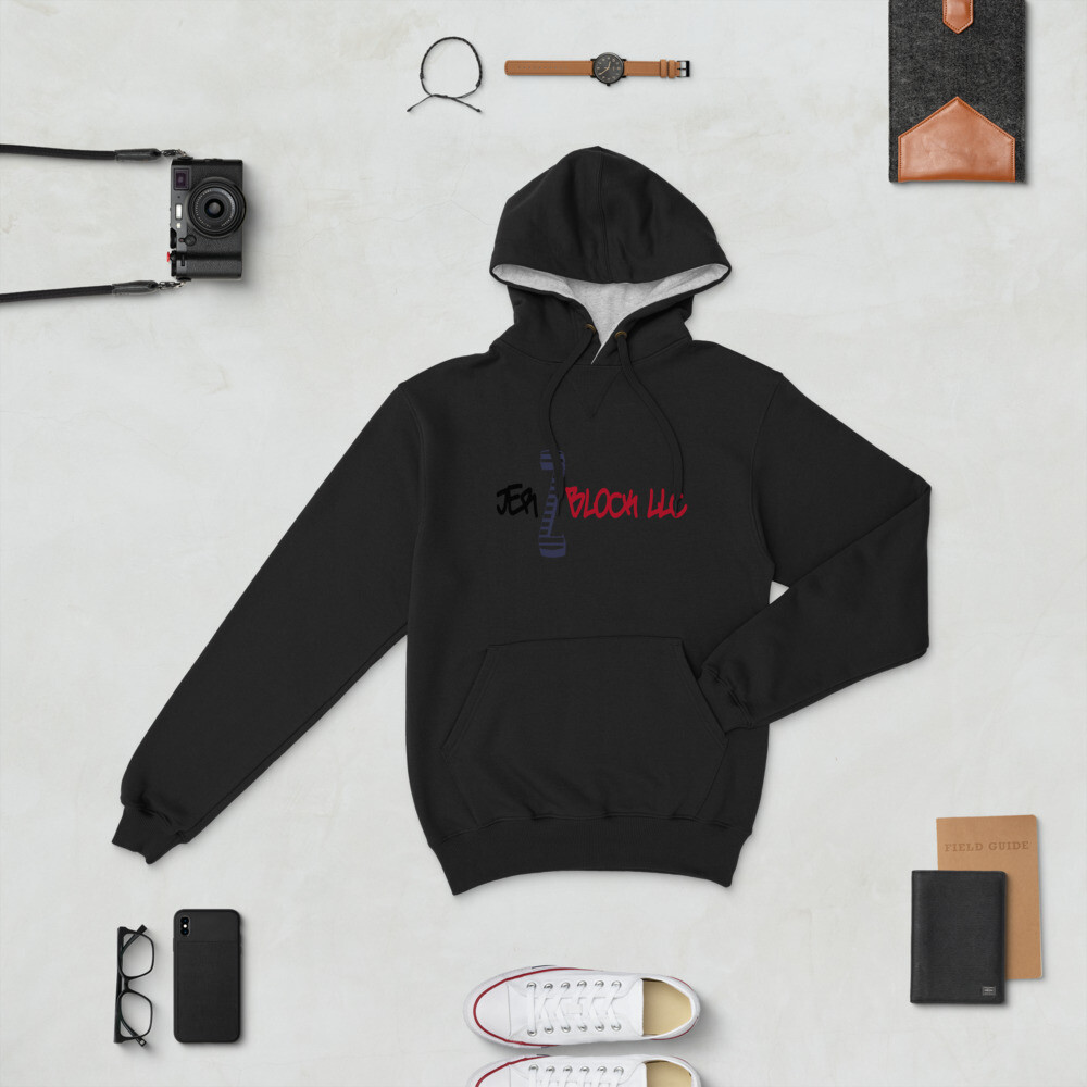 JER Z BLOCK LLC Champion Hoodie, Color: Black, Size: S