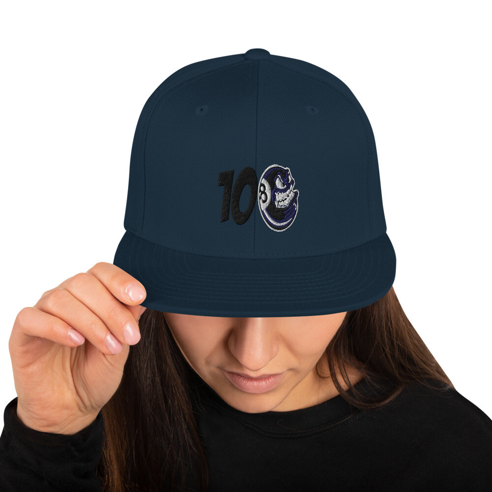 108 Snapback Hat, Color: Dark Navy