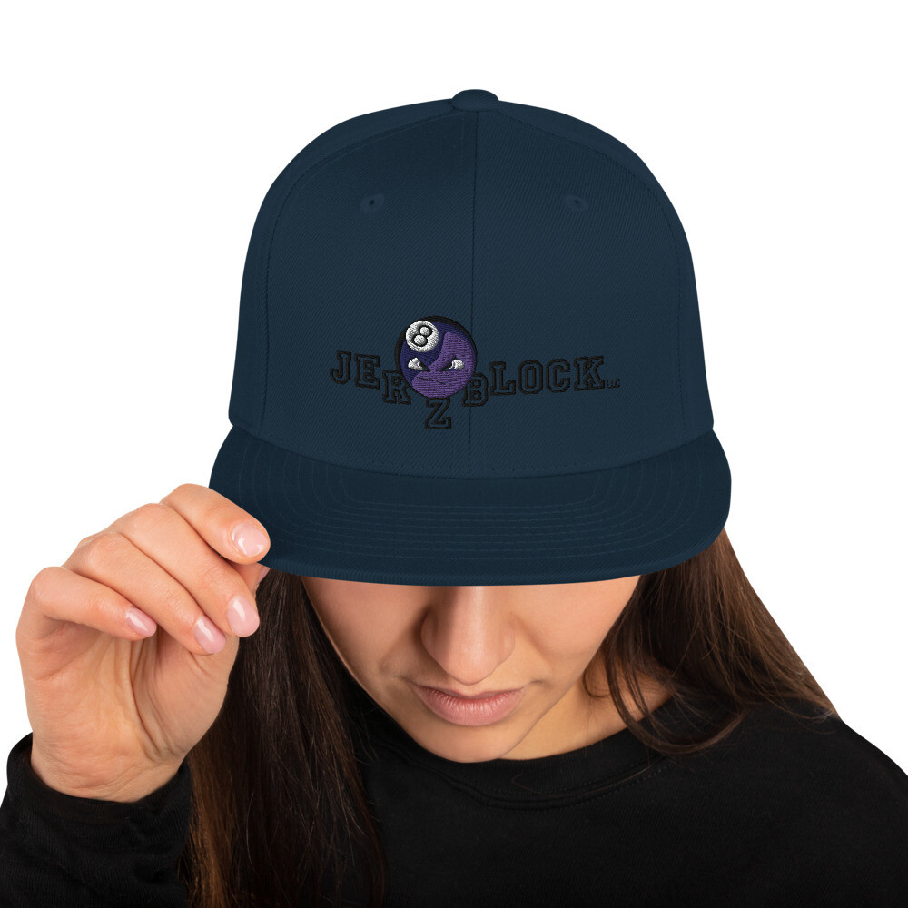 JER Z BLOCK LLC Snapback Hat, Color: Dark Navy